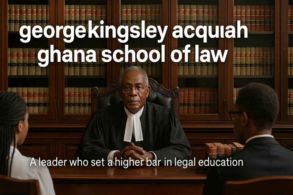 George Kingsley Acquah Ghana School Of Law: A Guide for Students