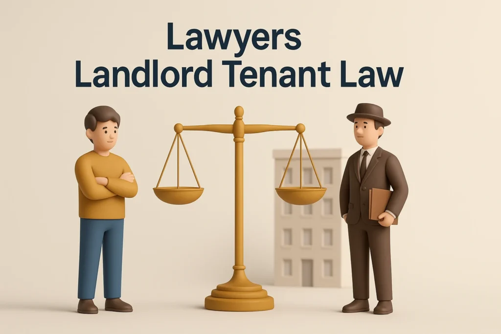 : Lawyer helping with landlord tenant law issues