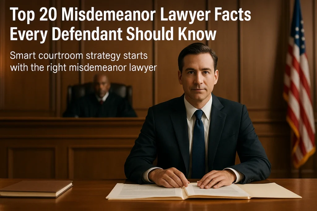 Top 20 Misdemeanor Lawyer Facts Every Defendant Should Know