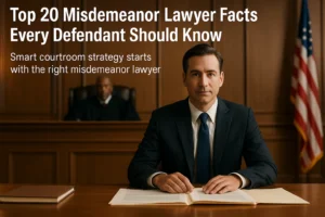 Read more about the article Top 20 Misdemeanor Lawyer Facts Every Defendant Should Know