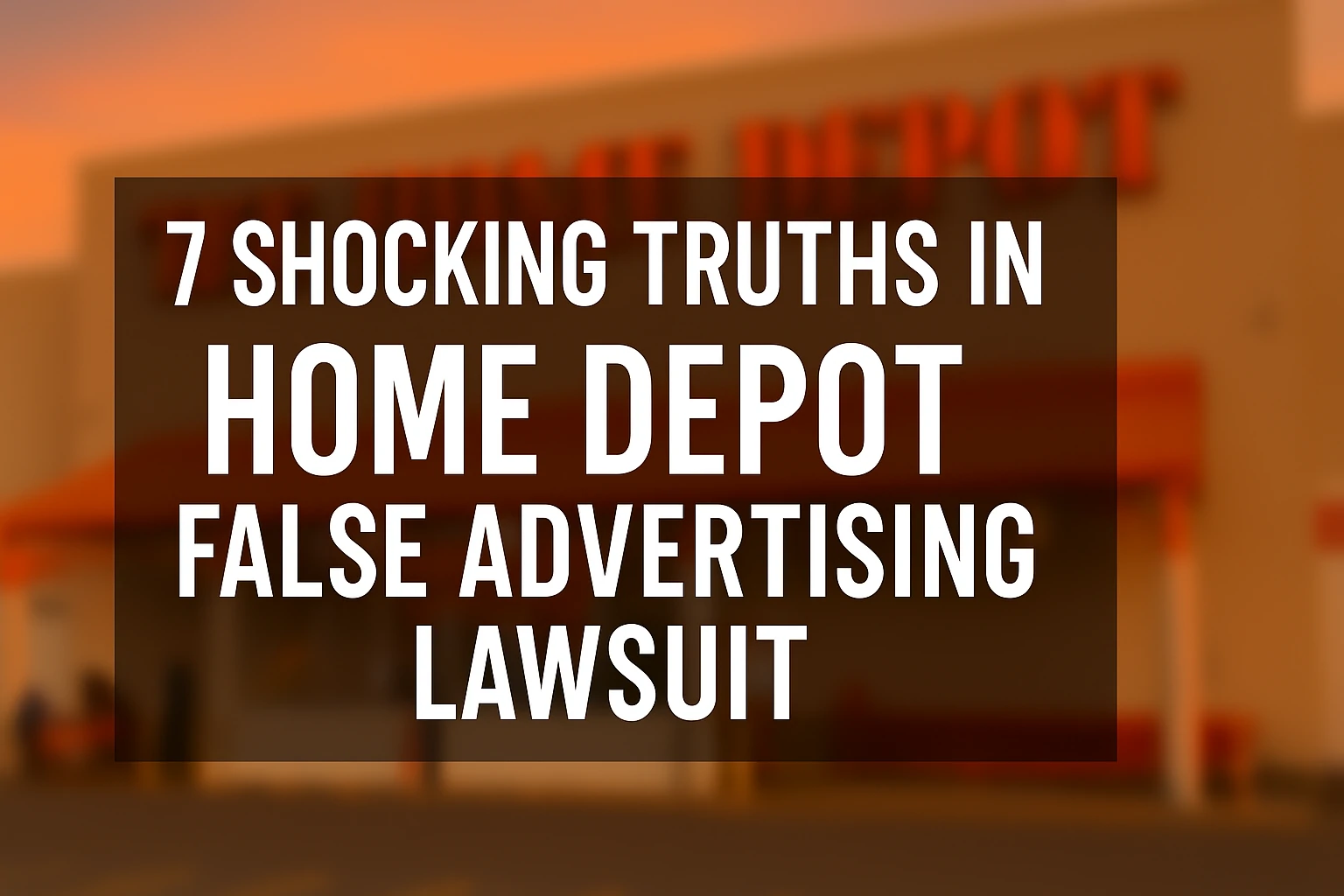 You are currently viewing 7 Shocking Truths in Home Depot False Advertising Lawsuit