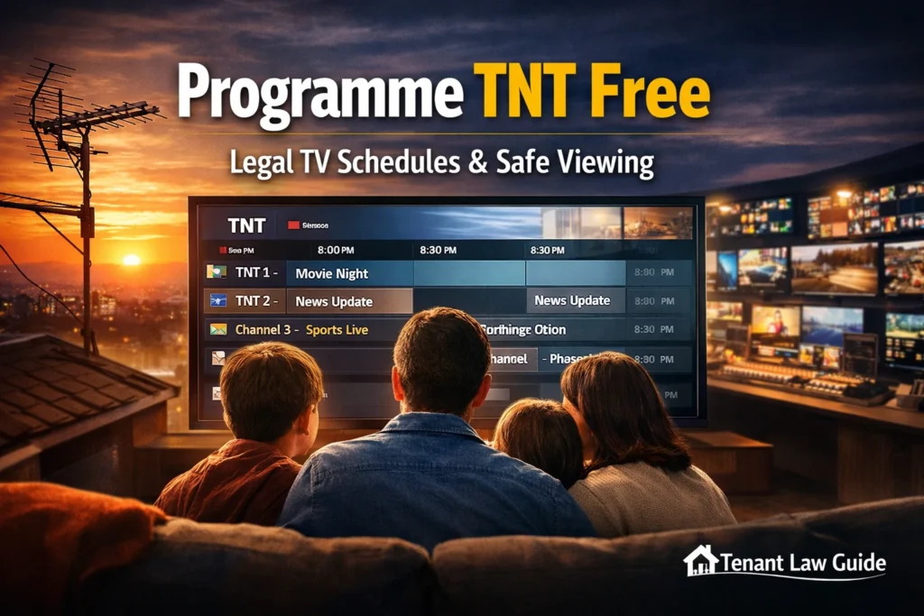 Programme TNT free TV schedule shown on screen