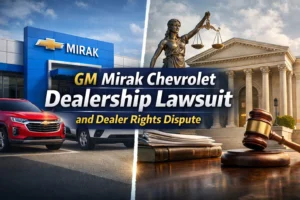 Read more about the article GM Mirak Chevrolet Dealership Lawsuit and Dealer Rights Dispute